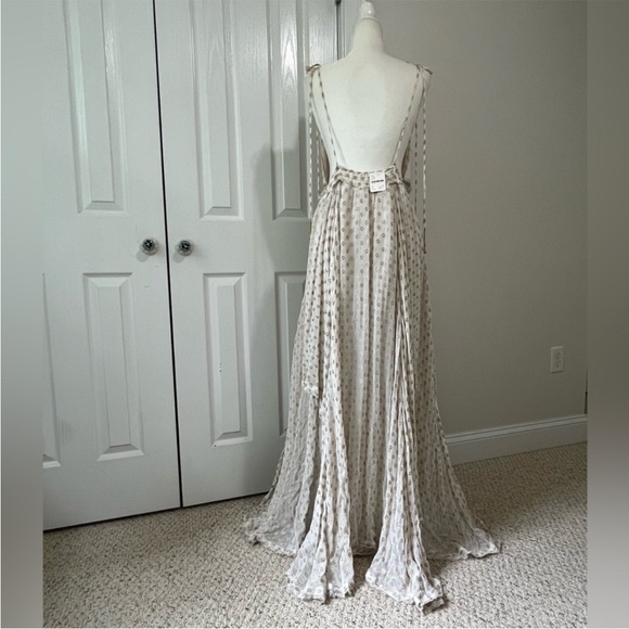 Free People Gold And Cream Maxi Dress - Picture 14 of 15